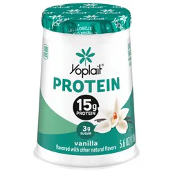 Yoplait Protein Yogurt Cultured Dairy Snack Cup, Vanilla Flavored, Gluten Free Protein Snacks, 5.6 oz
