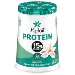 Yoplait Protein Yogurt Cultured Dairy Snack Cup, Vanilla Flavored, Gluten Free Protein Snacks, 5.6 oz