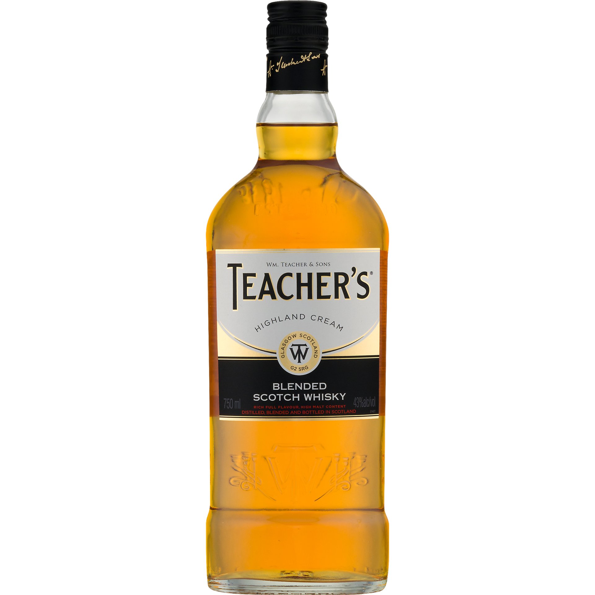 slide 4 of 4, Teacher's Highland Cream Blended Scotch Whisky 750 ml, 750 ml