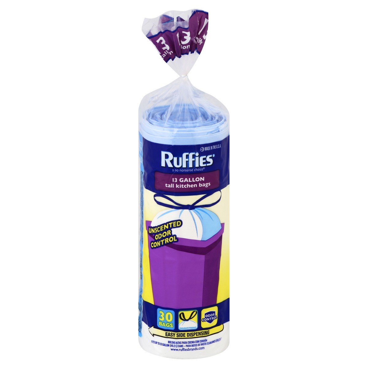 slide 5 of 6, Ruffies Tall Kitchen Bags 30 ea, 30 ct