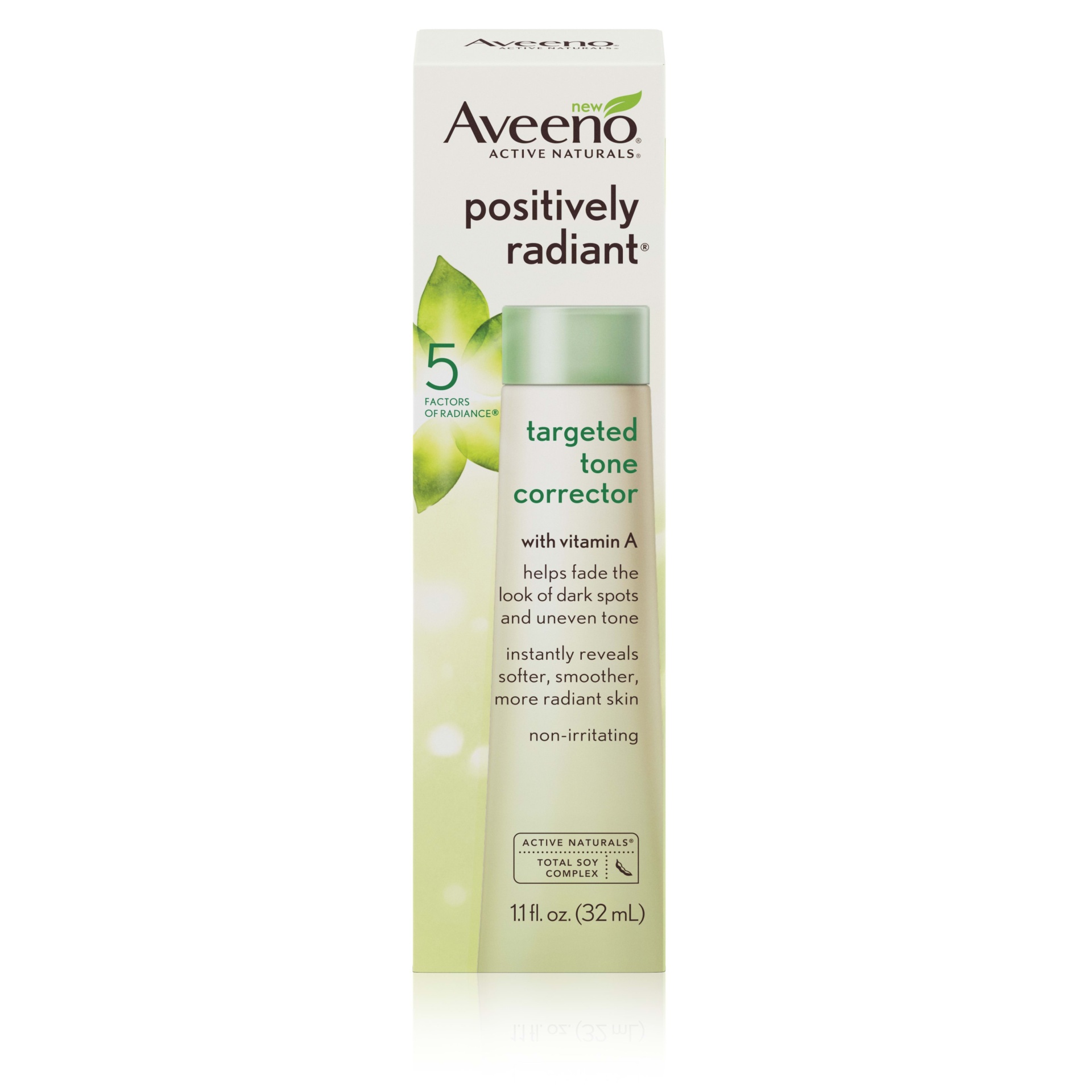 slide 1 of 6, AVEENO POSITIVELY RADIANT Targeted Tone Corrector, 1.1 Fl. Oz, 1.10 fl oz