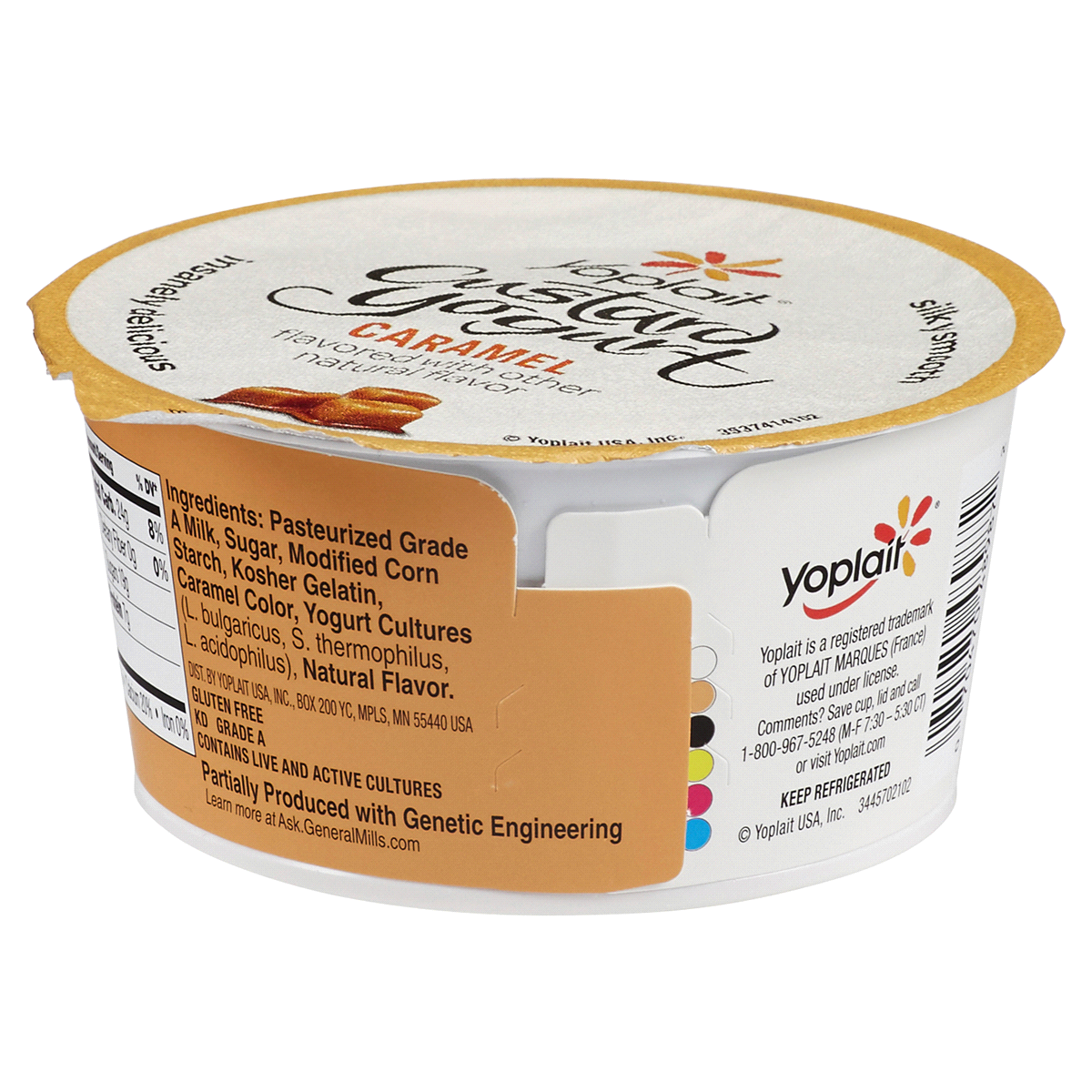 slide 2 of 2, Yoplait Caramel Flavored Custard Yogurt, 5.3 oz