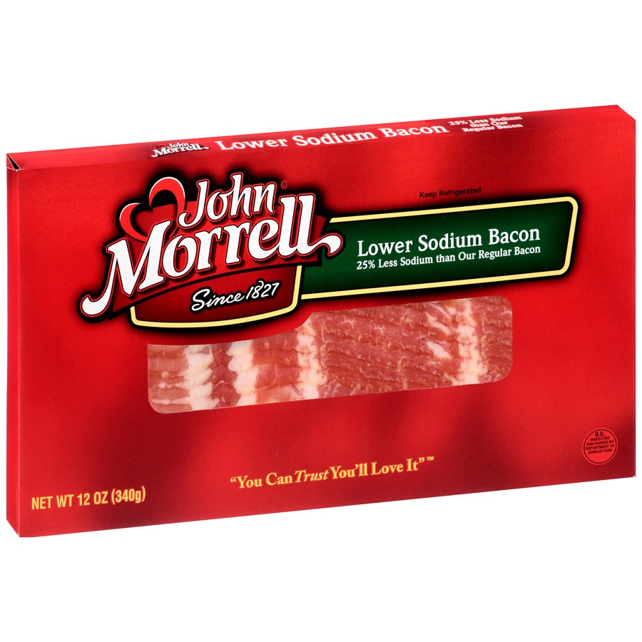 slide 2 of 8, John Morrell  Morrell Sli Bacon Low Salt, 12 oz