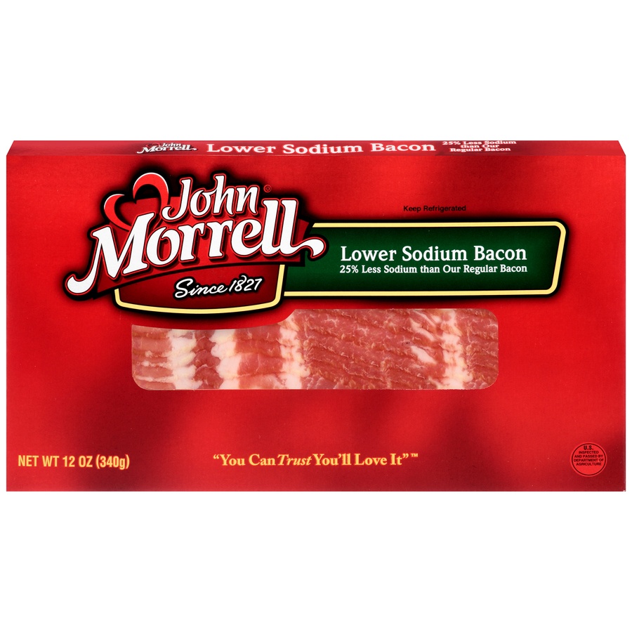 slide 1 of 8, John Morrell  Morrell Sli Bacon Low Salt, 12 oz