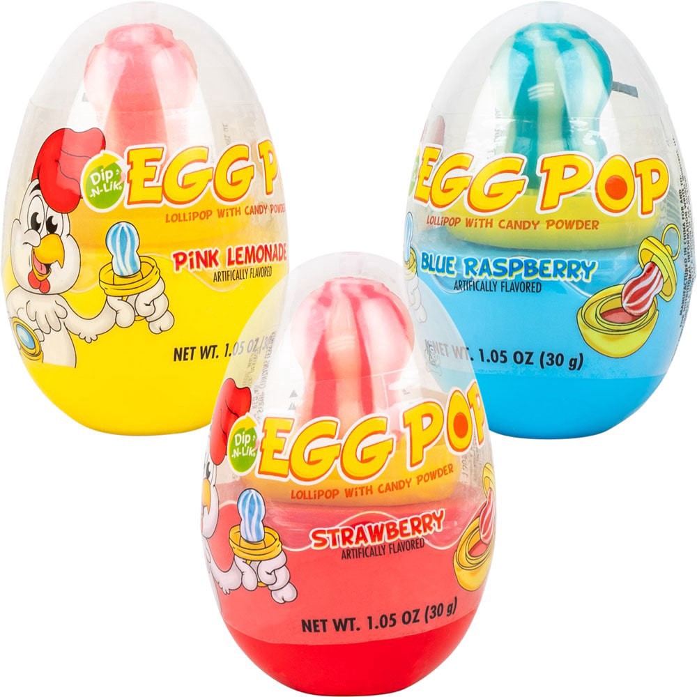 slide 3 of 3, Koko's Egg Pop Dip-N-Lik Candy - Assorted, 1 ct