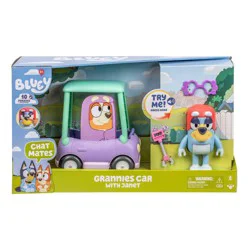 Bluey Chat Mates Figure & Vehicle - Granny Car & Janet