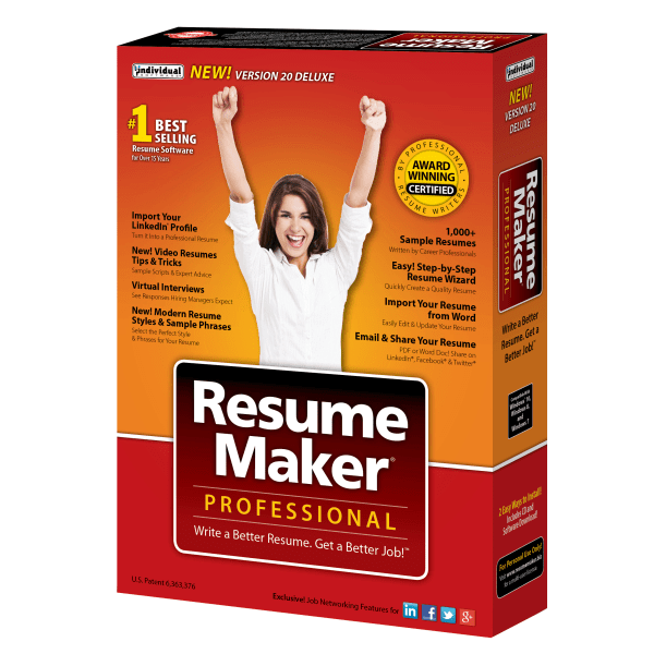 slide 2 of 3, Individual Software Resumemaker Pro Deluxe 20, Traditional Disc, 1 ct