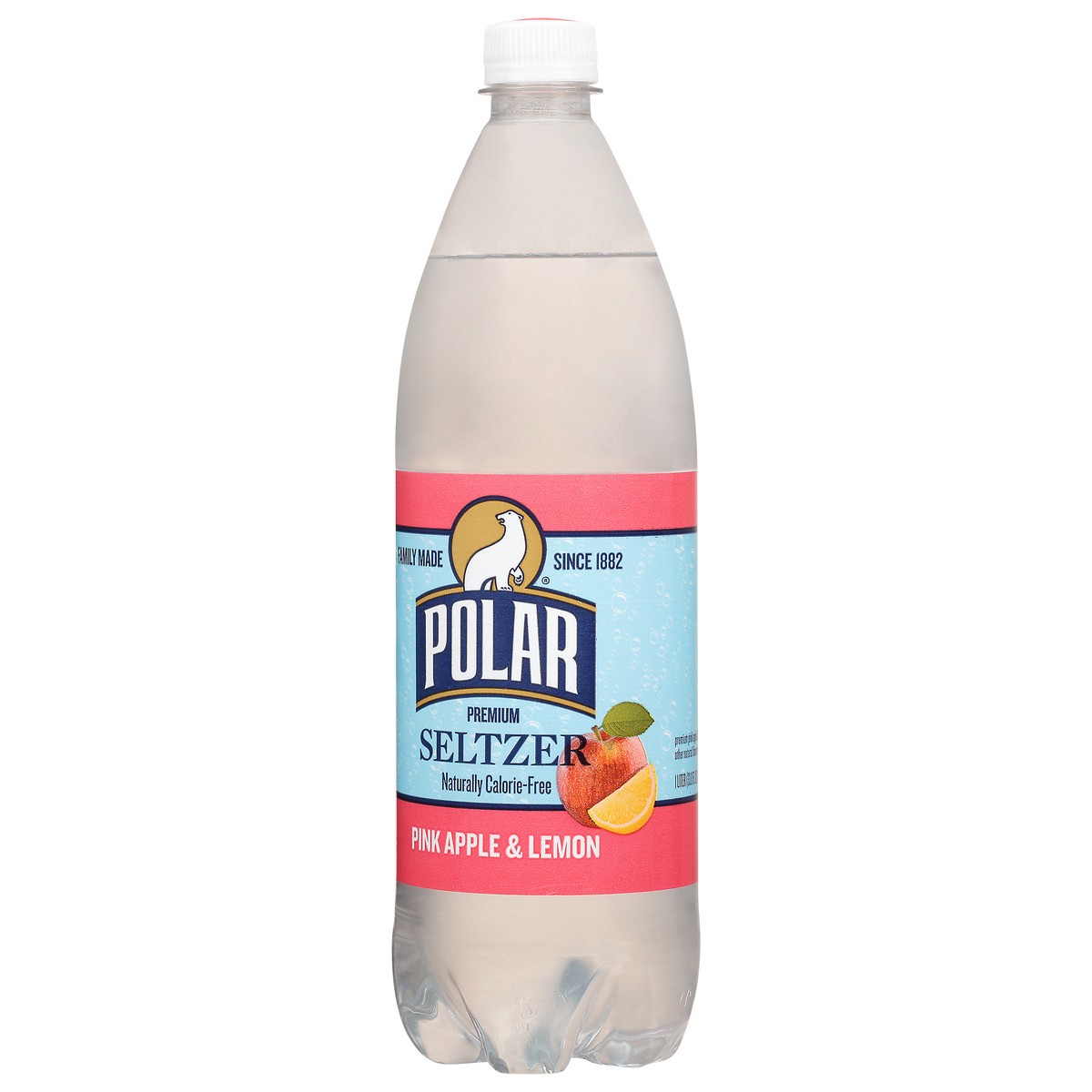 slide 3 of 11, Polar Seltzer Pink Lady Apple Lemon, 33.8 fl oz