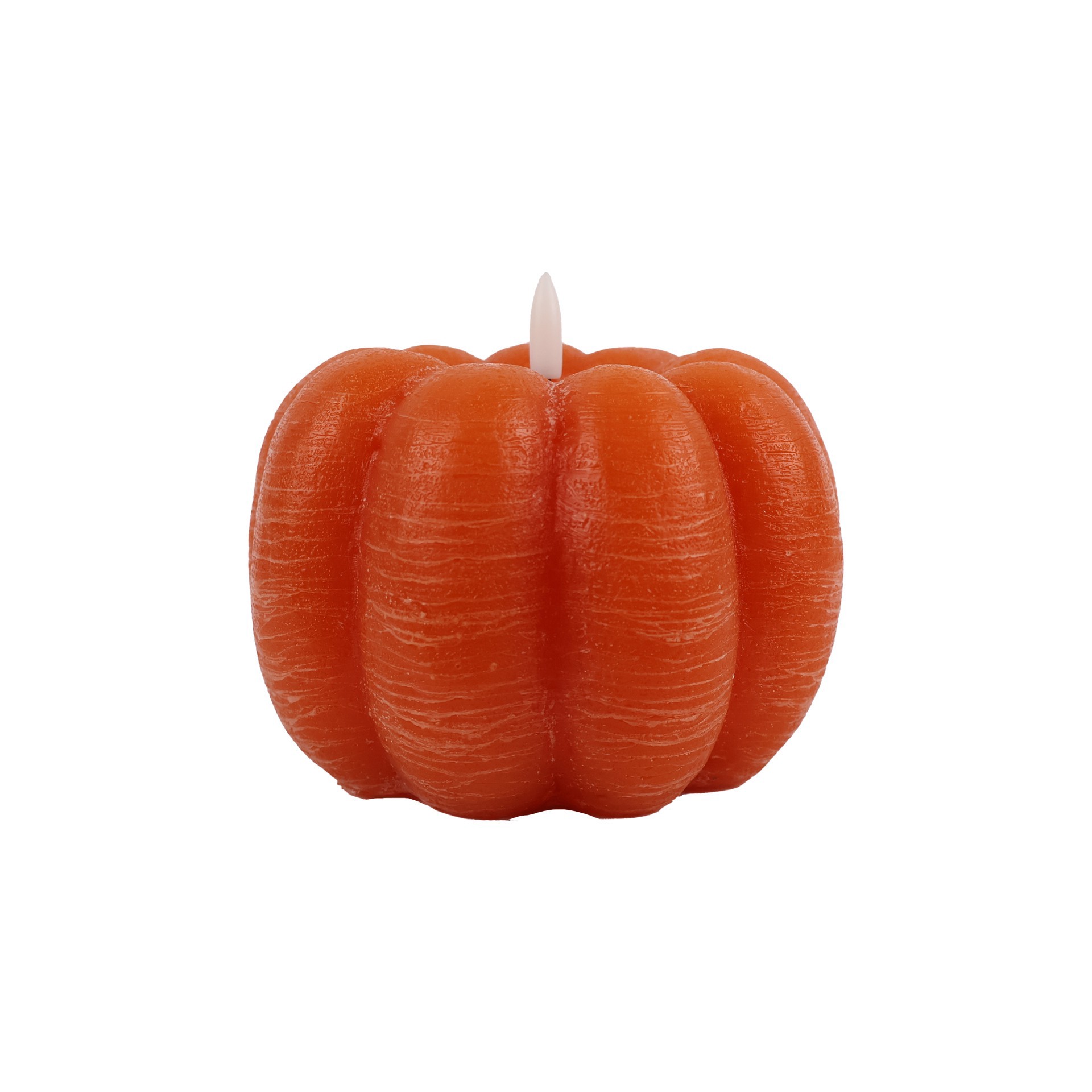 slide 4 of 4, 4" Pumpkin Led Candle By Ashland, 5.5 in x 5.5 in x 4 in
