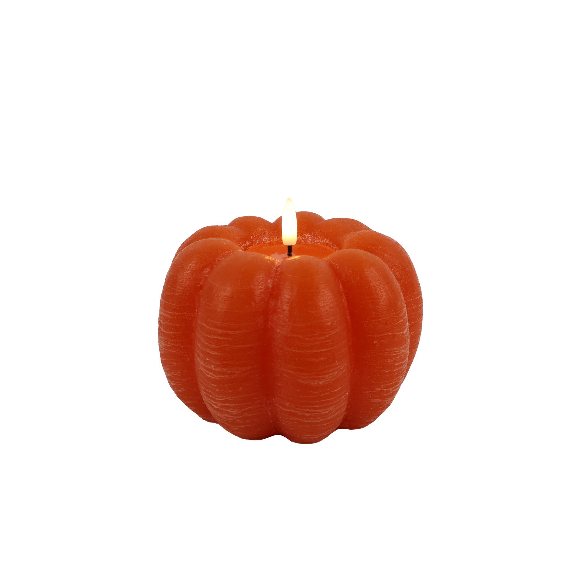 slide 3 of 4, 4" Pumpkin Led Candle By Ashland, 5.5 in x 5.5 in x 4 in