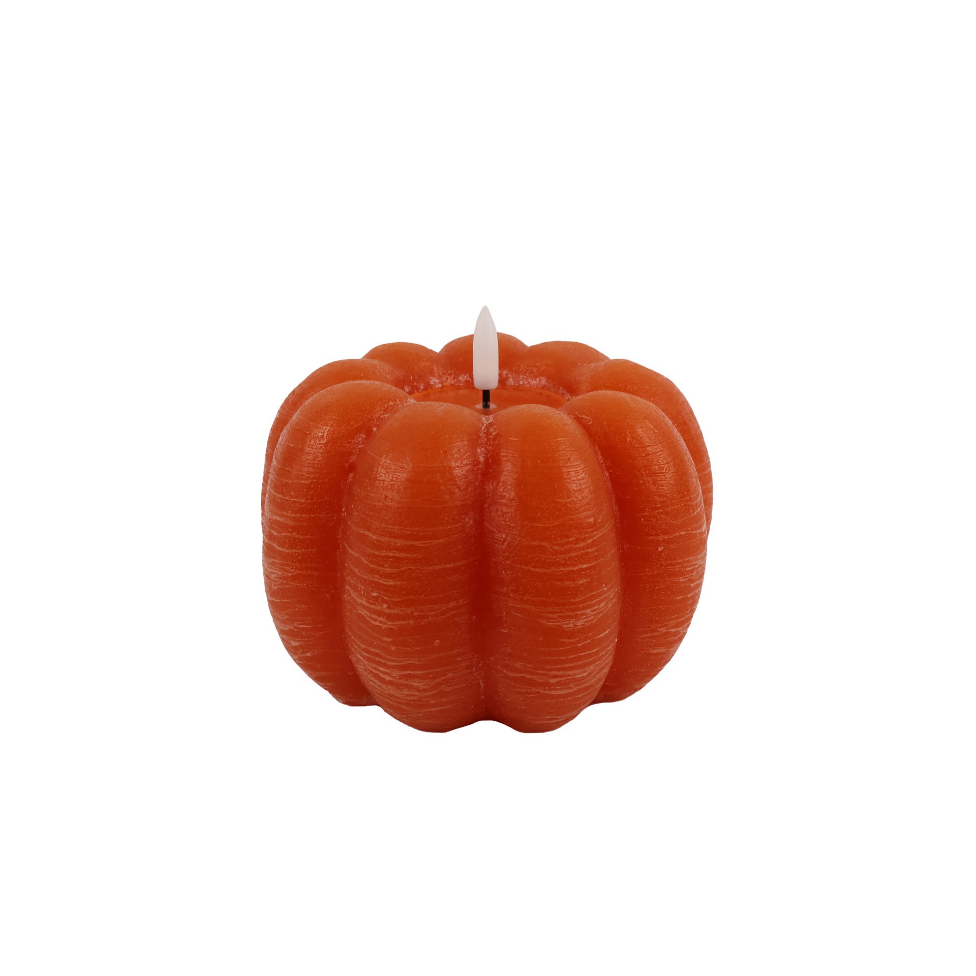 slide 2 of 4, 4" Pumpkin Led Candle By Ashland, 5.5 in x 5.5 in x 4 in