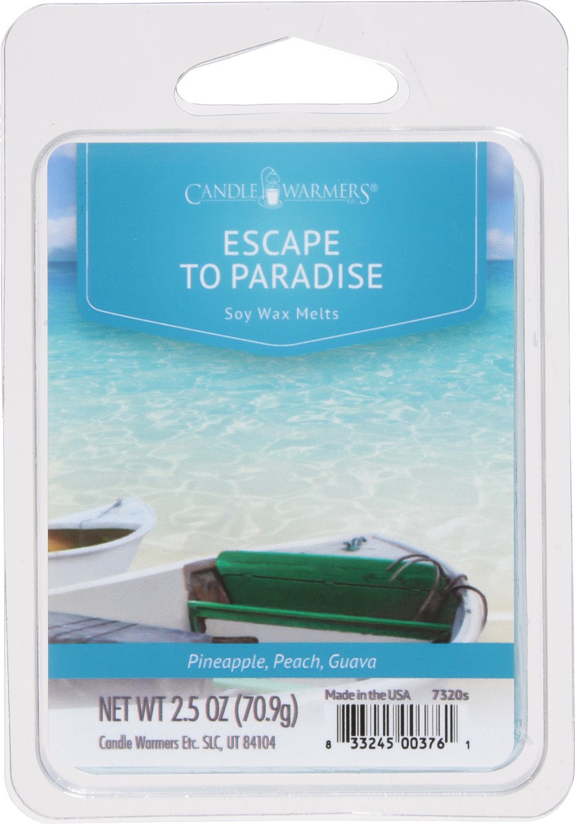 slide 8 of 9, Candle Warmers Escape to Paradise Pineapple/Peach/Guava Soy Wax Melts 2.5 oz, 2.5 oz