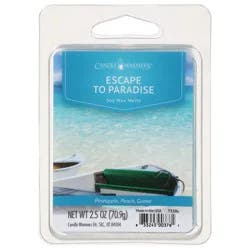 Candle Warmers Escape to Paradise Pineapple/Peach/Guava Soy Wax Melts - 2.5 oz