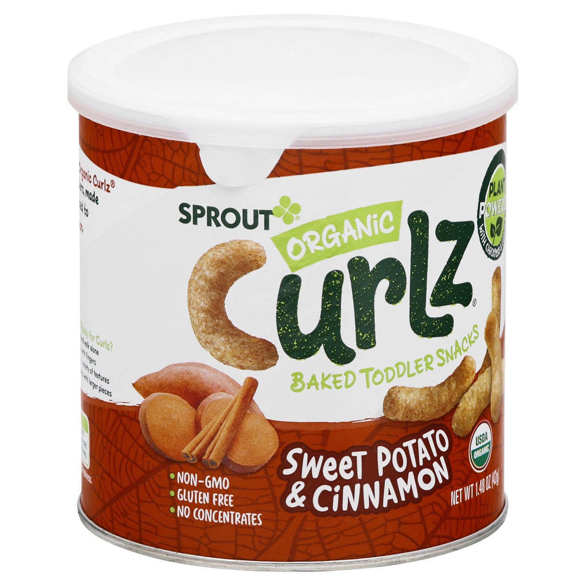 slide 4 of 13, Sprout Curlz Organic Sweet Potato & Cinnamon Baked Toddler Snacks 1.48 oz, 1.48 oz