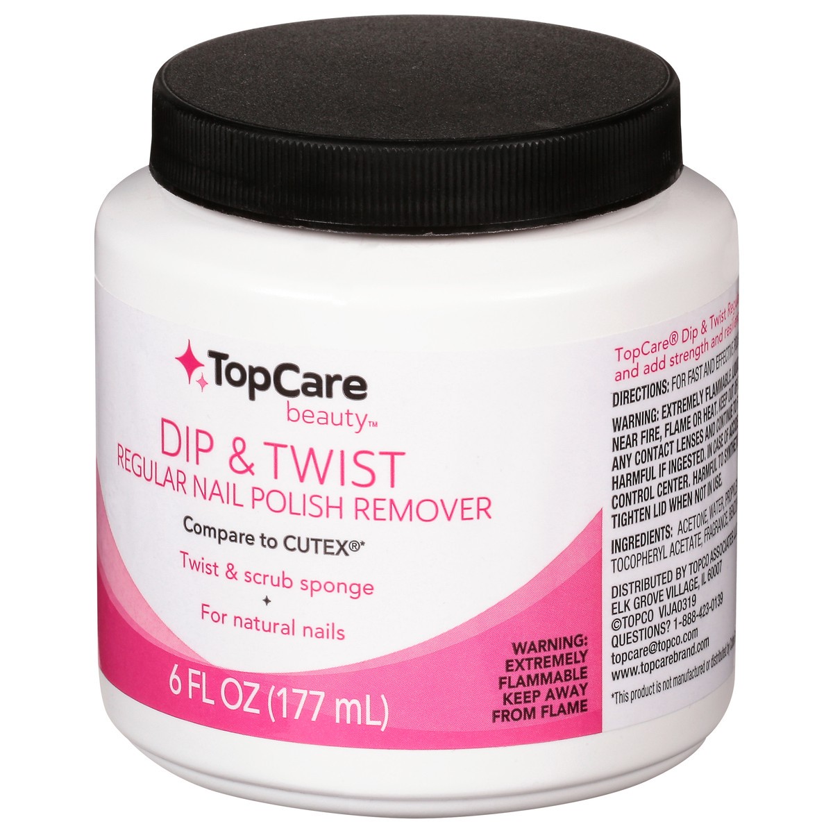 slide 3 of 9, TopCare TOP CARE Topcare Nail Polish Remover, Instant Regular, 6 fl oz