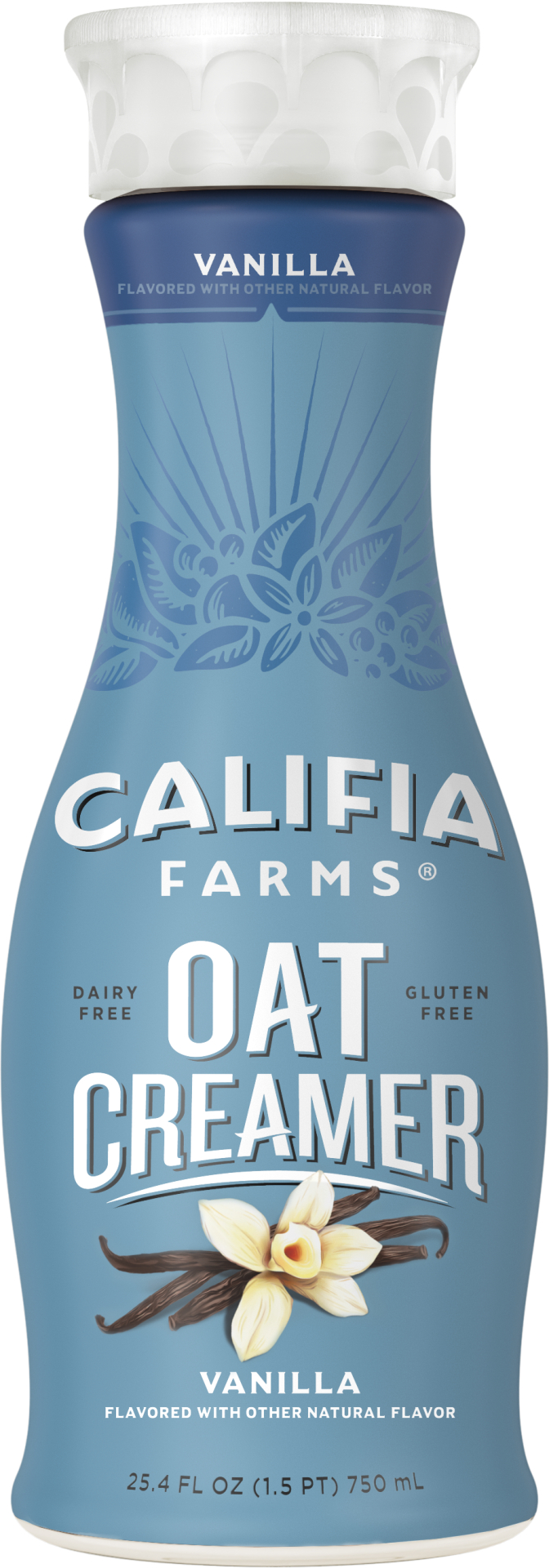 slide 1 of 1, Califia Farms Vanilla Gluten-Free Dairy-Free Oat Coffee Creamer, 25.4 oz
