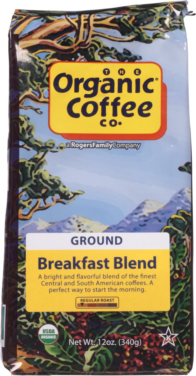 slide 6 of 9, The Organic Coffee Co. Breakfast Blend Regular Roast Ground Coffee 12 oz, 12 oz