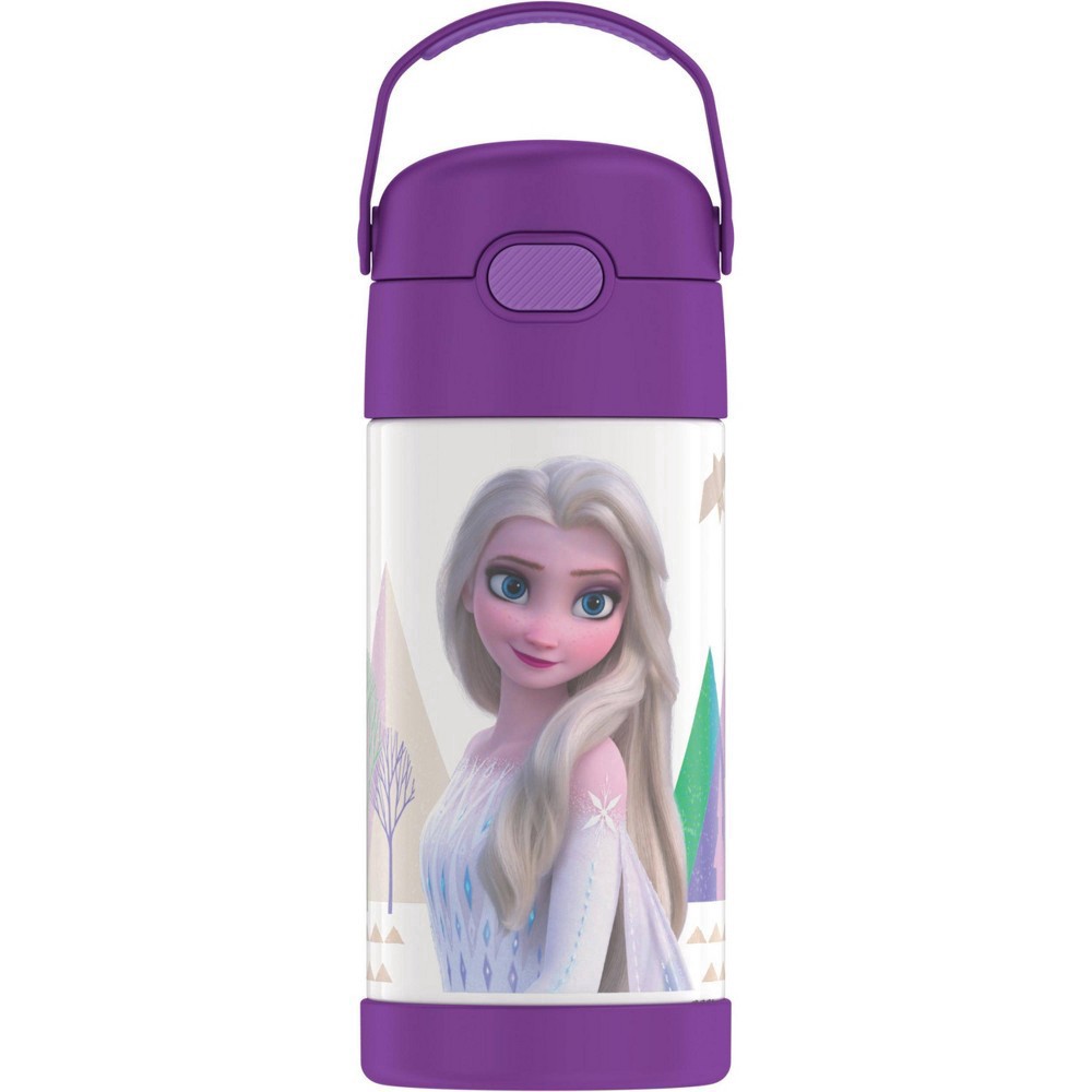 slide 8 of 10, Thermos 12oz FUNtainer Water Bottle with Bail Handle - Purple Frozen 2, 12 oz