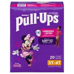 Pull-Ups Girls' Potty Training Pants, 3T-4T (32-40 lbs), 20 Count