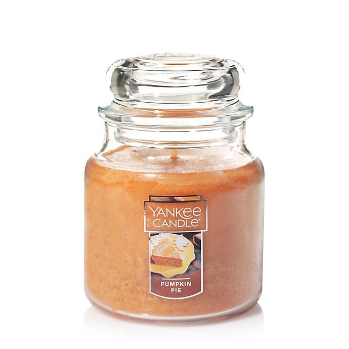 slide 1 of 1, Yankee Candle Housewarmer Pumpkin Pie Medium Classic Jar Candle, 1 ct