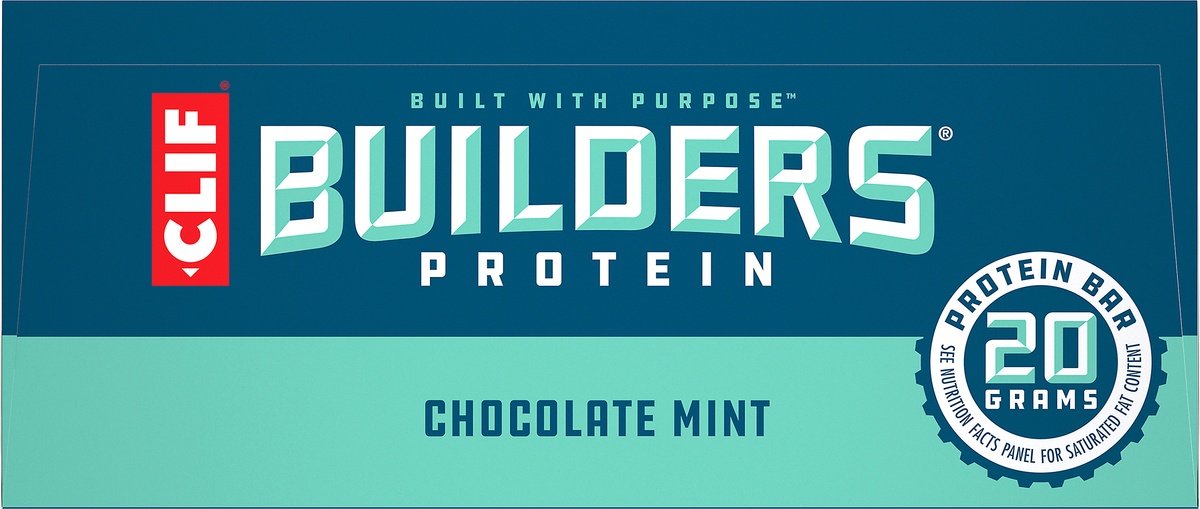 slide 6 of 10, CLIF Builders Chocolate Mint Protein Bars, 6 ct; 2.4 oz