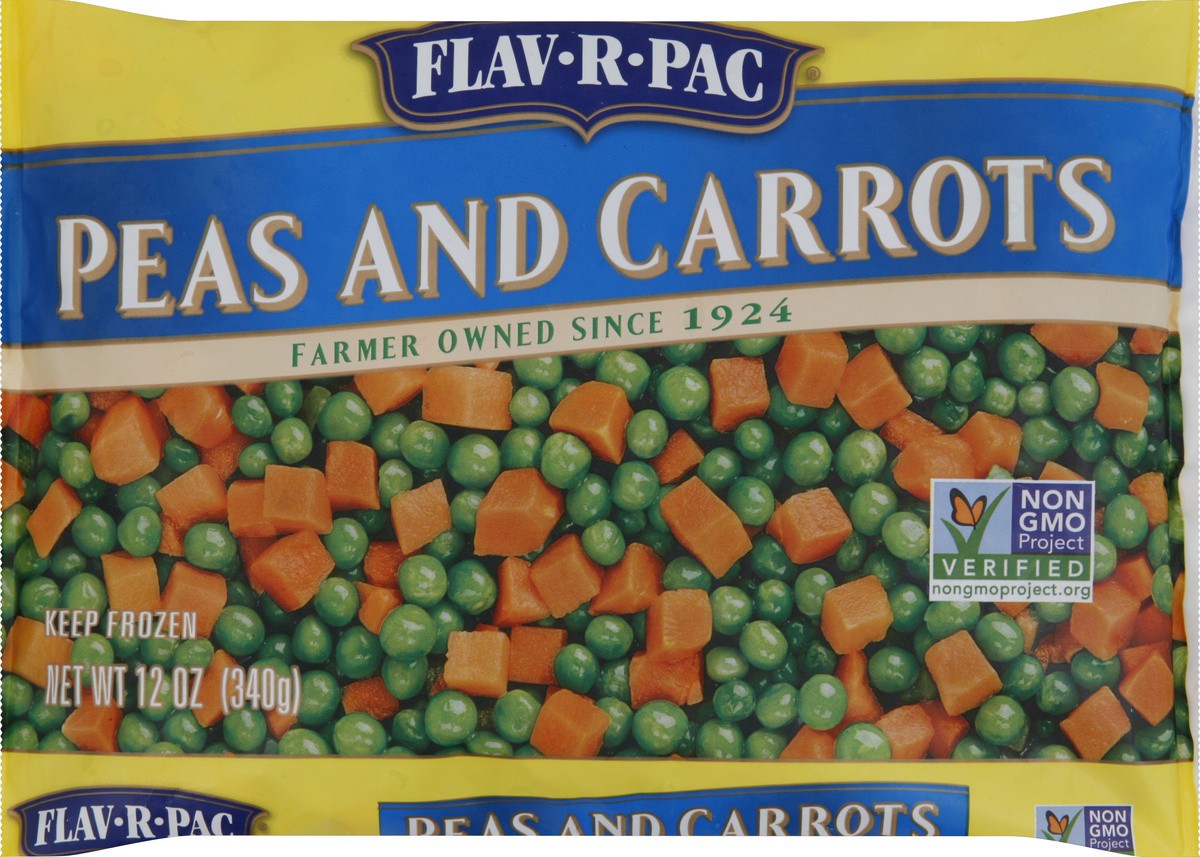 slide 6 of 7, Flav-R-Pac Peas and Carrots 12 oz, 12 oz