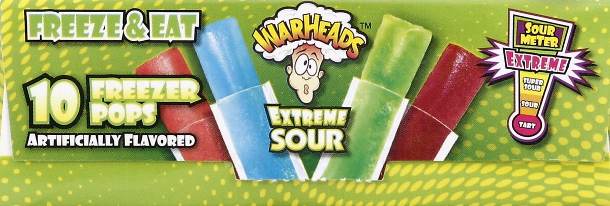 slide 4 of 5, Warheads Freezer Bars, Assorted Extreme Sour-Jel Sert *Not Sold Frozen, 10 ct