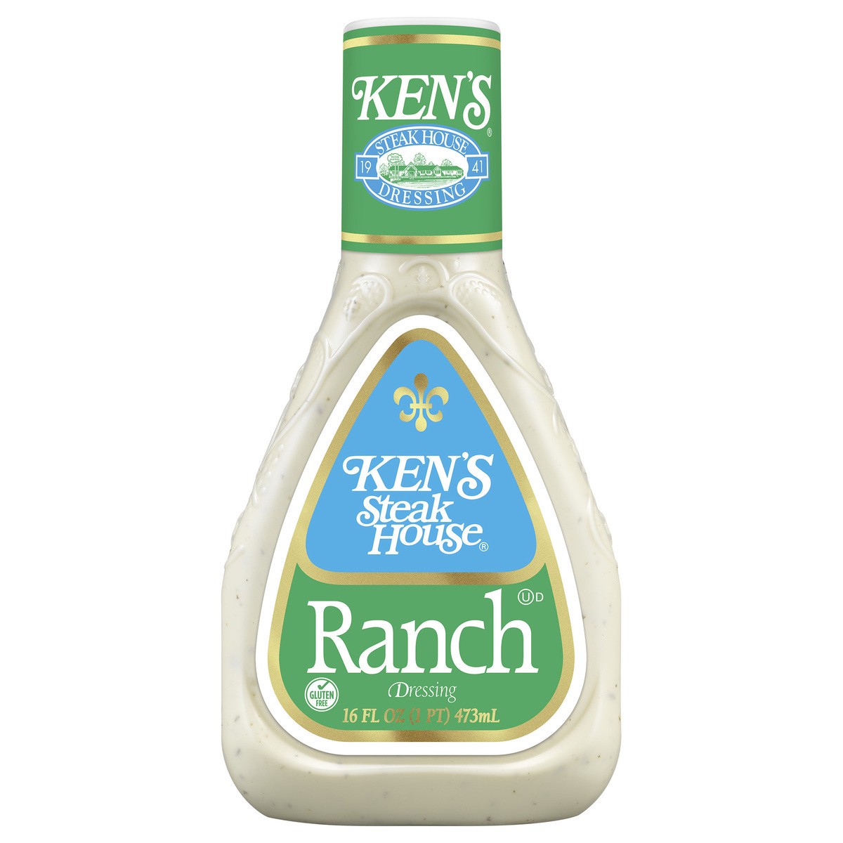 slide 1 of 18, Ken's Steak House Kens Steak House Ranch Salad Dressing, 16 fl oz