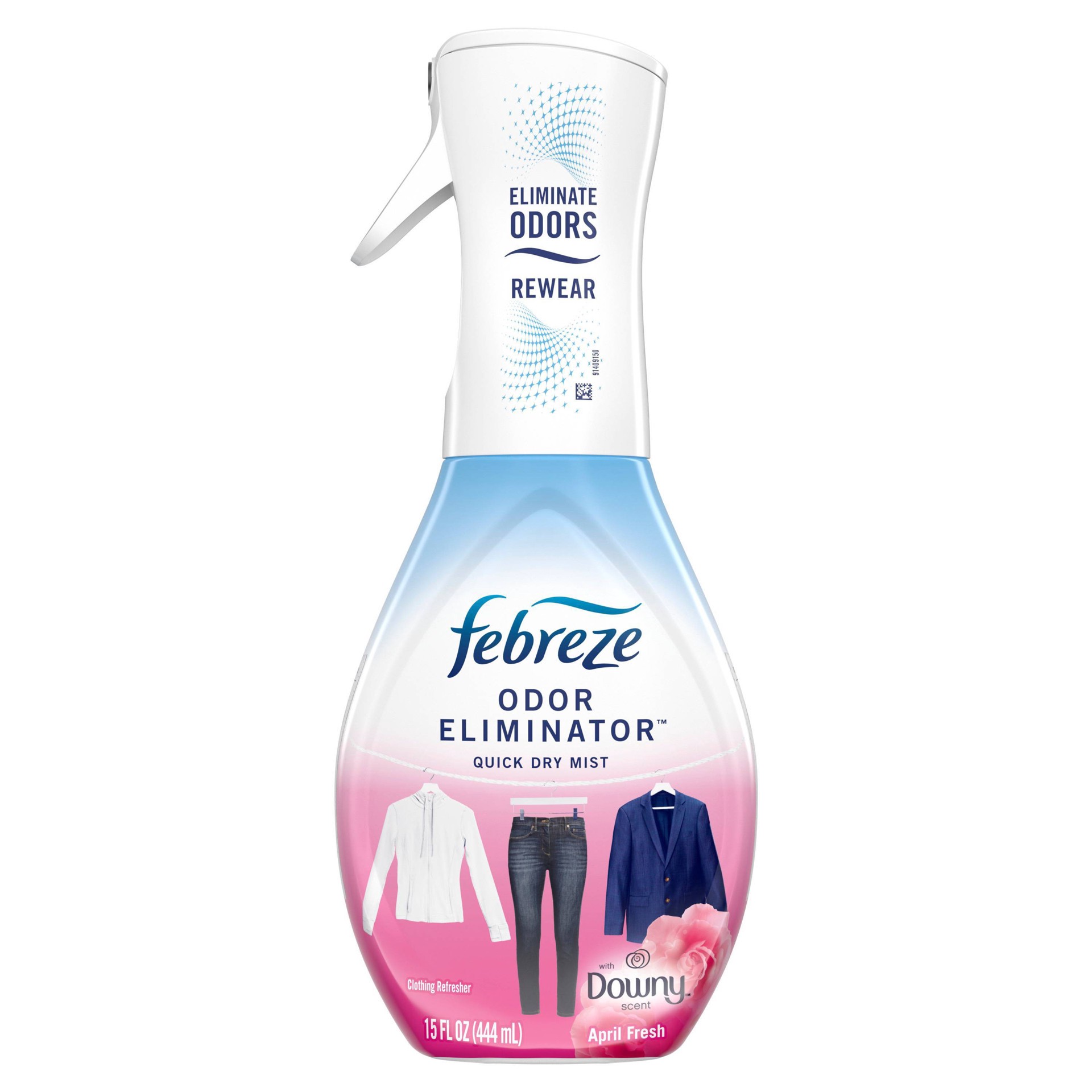 slide 1 of 4, Febreze Clothing Odor Eliminator with Downy April Fresh Scent, 16 oz