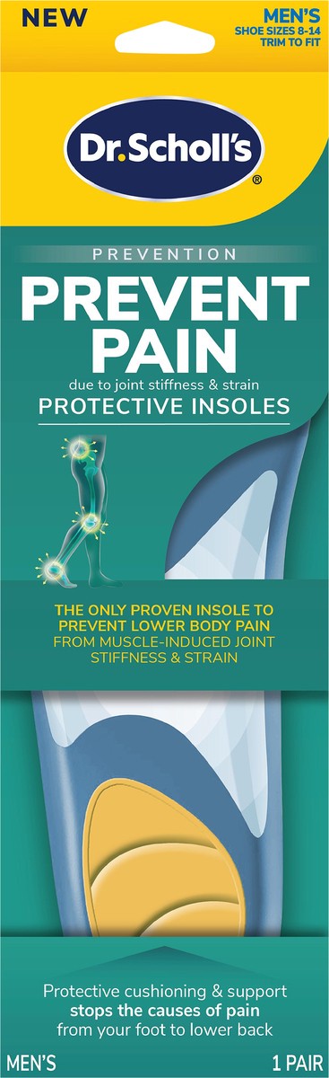 slide 2 of 3, Dr. Scholl's Prevent Pain Men's Insoles - Size (8-14), 1 ct