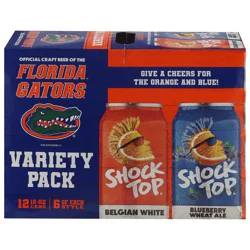 Shock Top Florida Gators Belgian White/Blueberry Wheat Ale Beer Variety Pack 12 - 12 oz Cans
