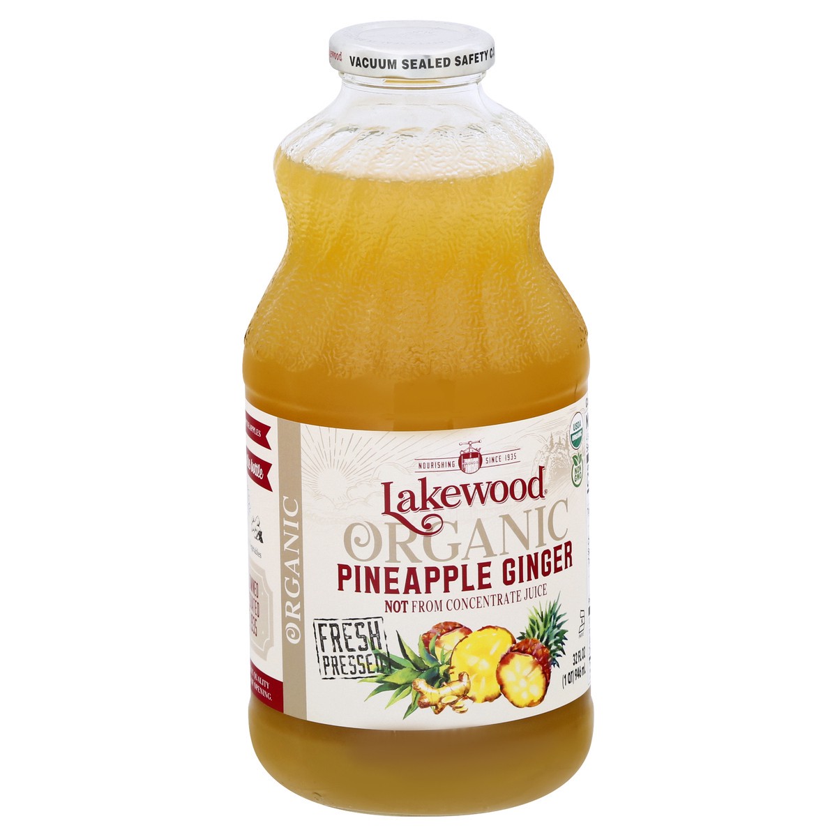 slide 3 of 9, Lakewood Organic Pineapple Ginger - 32 oz, 32 oz