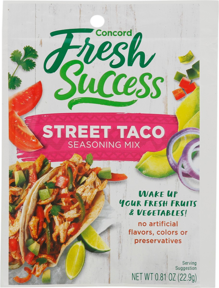 slide 7 of 13, Concord Fresh Success Street Taco Seasoning Mix 0.81 oz, 0.81 oz