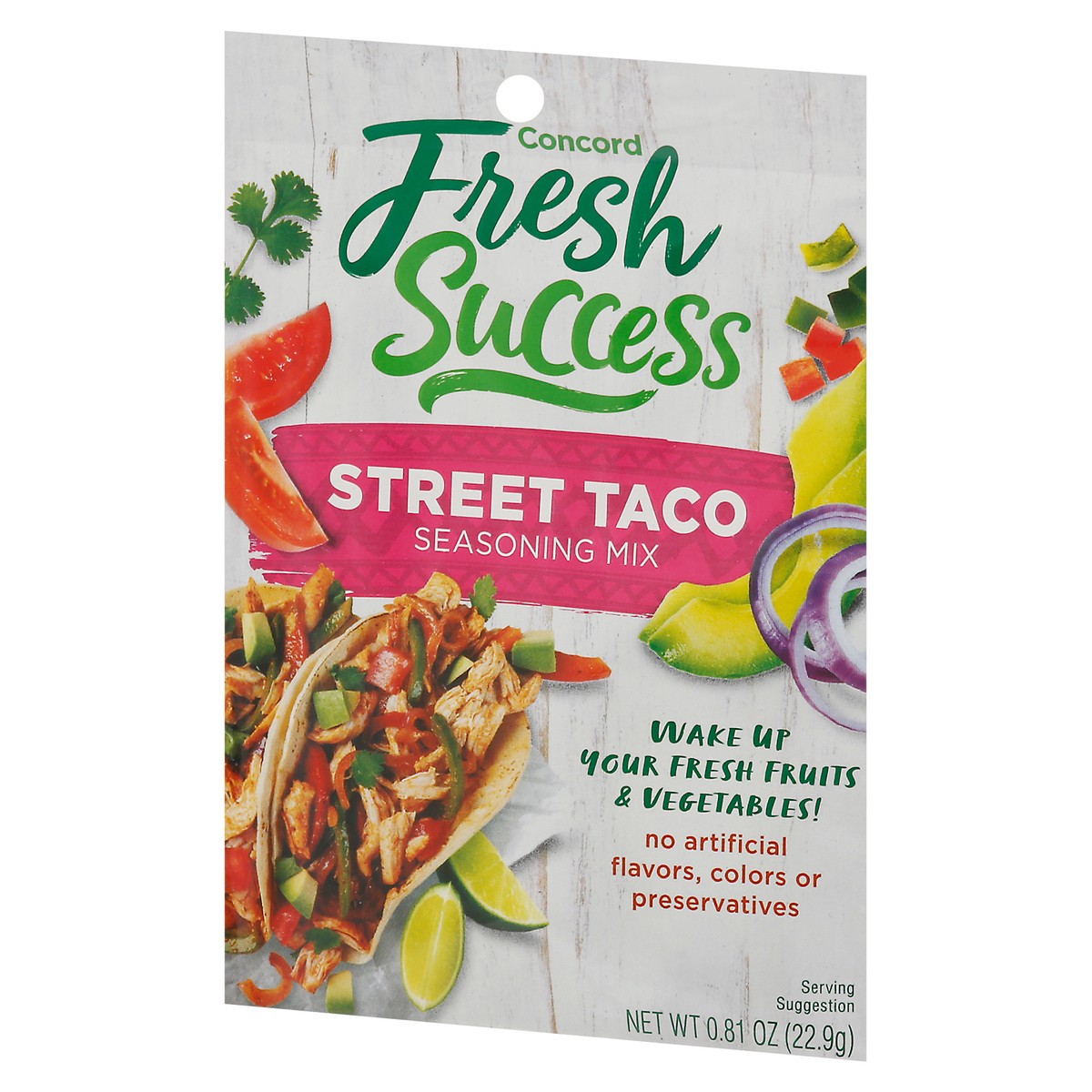slide 13 of 13, Concord Fresh Success Street Taco Seasoning Mix 0.81 oz, 0.81 oz