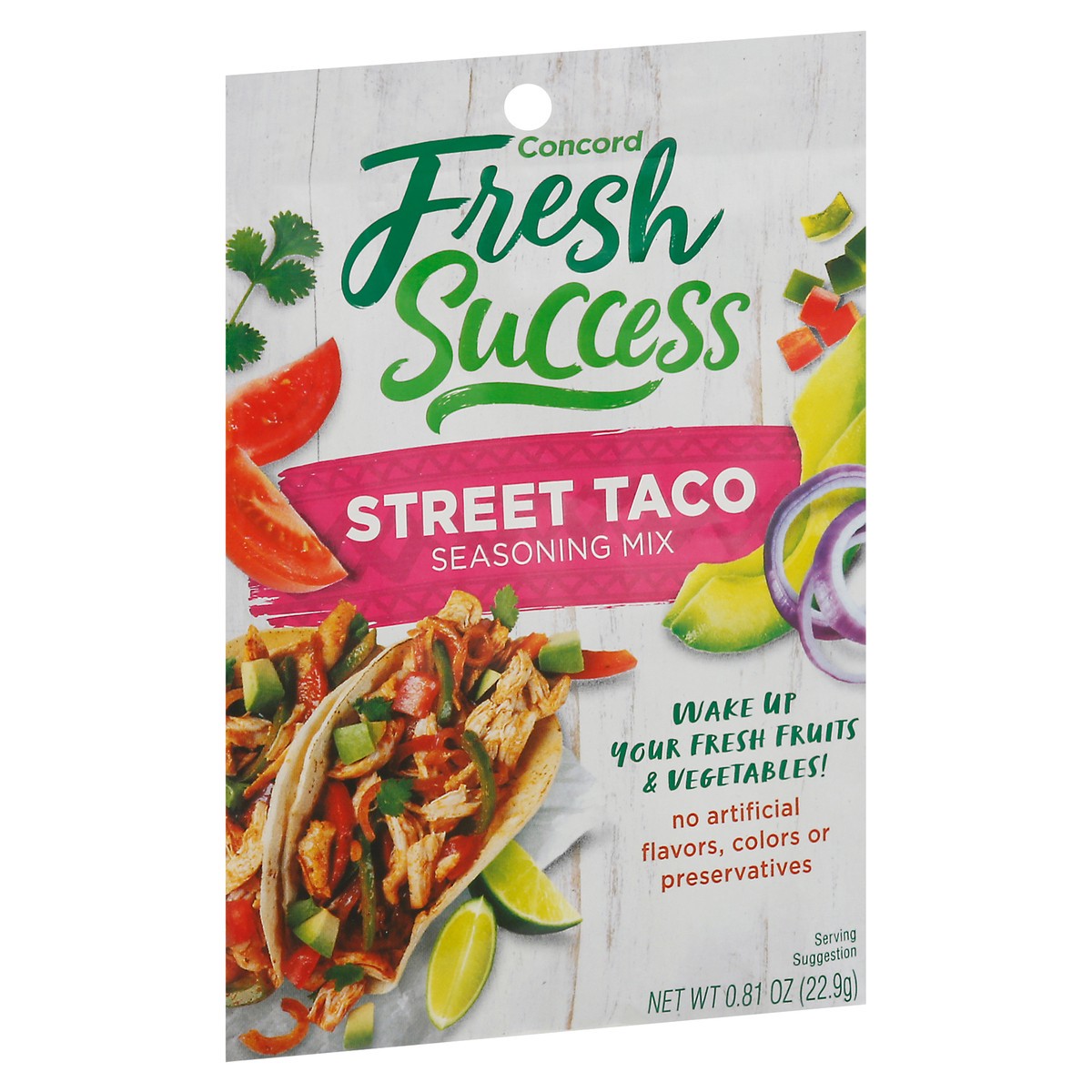 slide 4 of 13, Concord Fresh Success Street Taco Seasoning Mix 0.81 oz, 0.81 oz