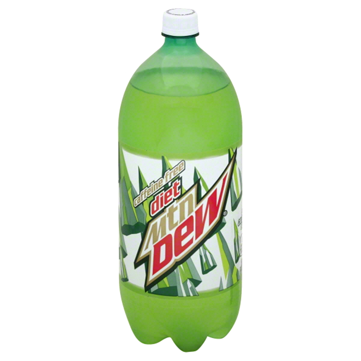 slide 1 of 3, Caffeine Free Diet Mountain Dew Soda Bottle, 2 liter