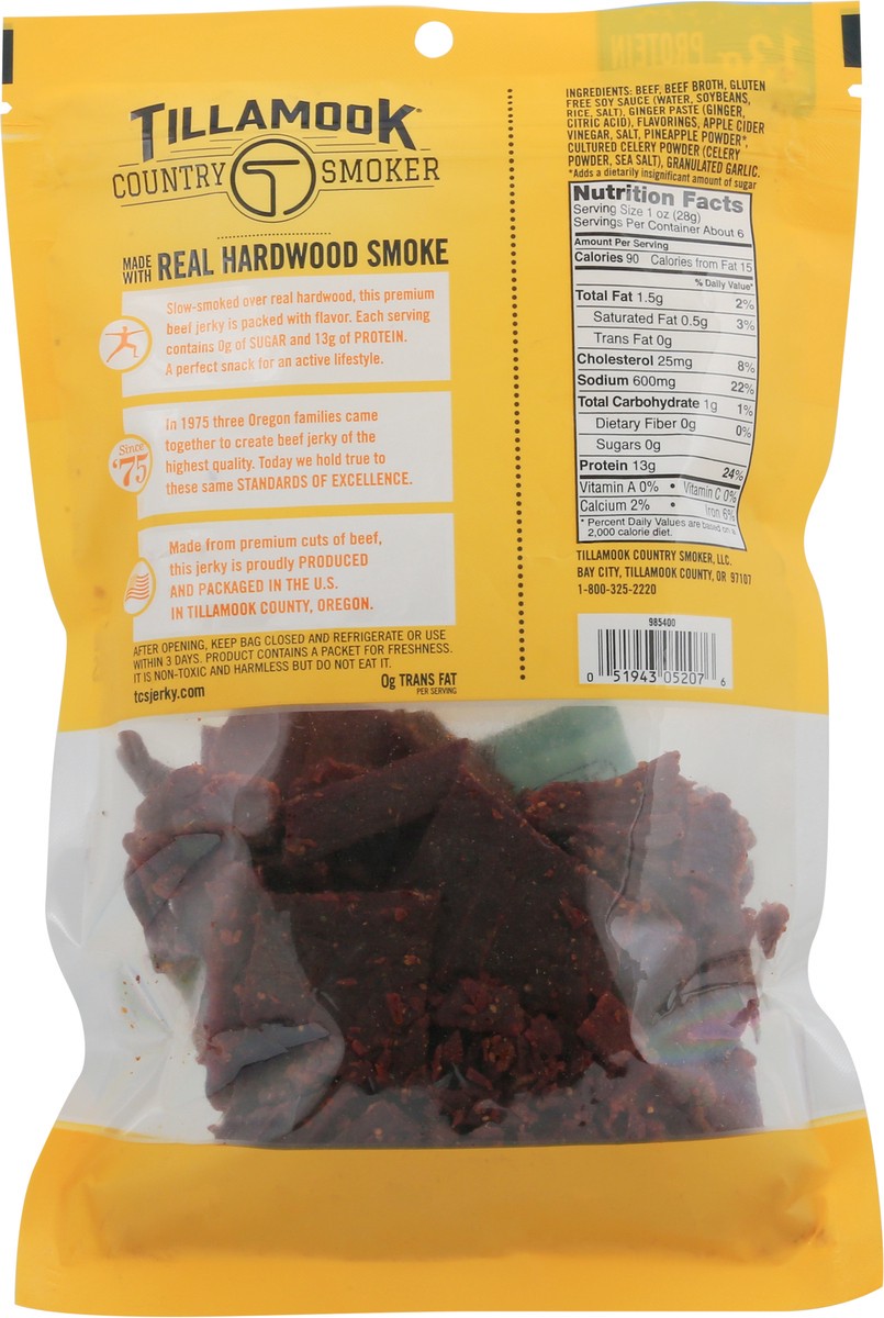 slide 10 of 14, Tillamook Country Smoker Zero Sugar Teriyaki Beef Jerky - 6.5 oz, 6.5 oz