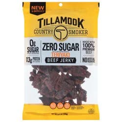 Tillamook Country Smoker Zero Sugar Teriyaki Beef Jerky - 6.5 oz