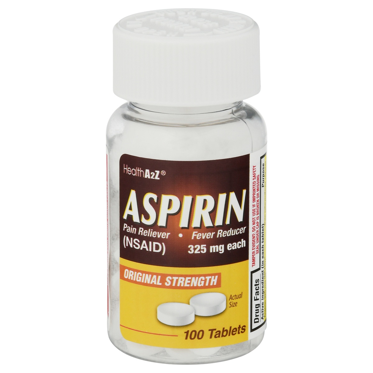 slide 1 of 1, Health A2Z Regular Strength Aspirin, 100 ct