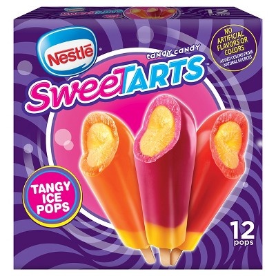 slide 1 of 1, Nestlé SweetTARTS Tangy Ice Pops, 18 fl oz