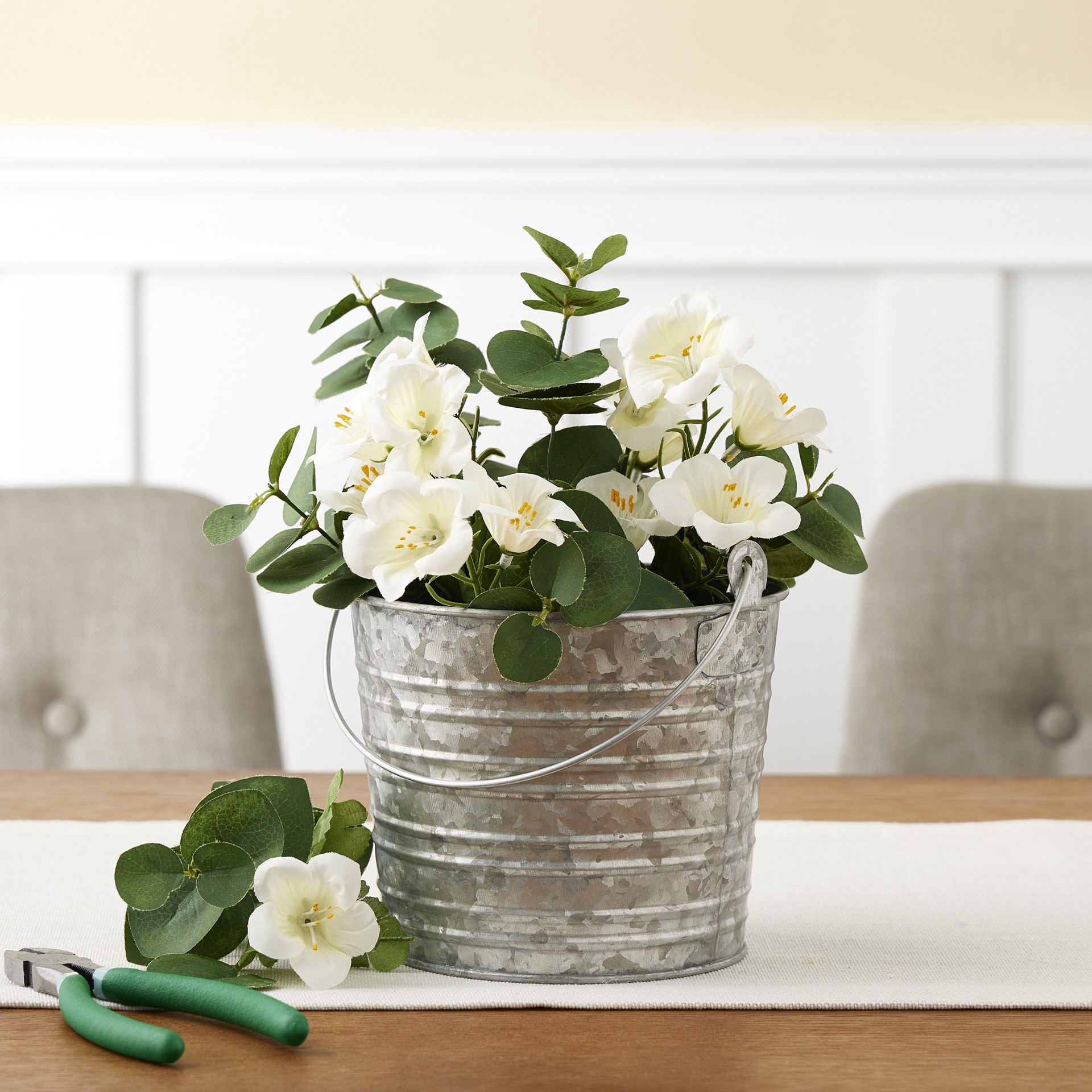 slide 2 of 4, 6.3" Galvanized Pail By Ashland, 6.3 in x 6.3 in x 5.27 in