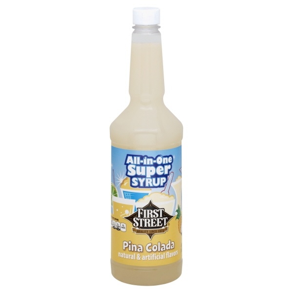 slide 1 of 1, First Street Pina Colada Syrup - 2 oz, 2 oz