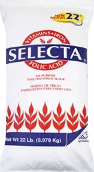 Selecta Enriched All Purpose Wheat Flour 22 lb