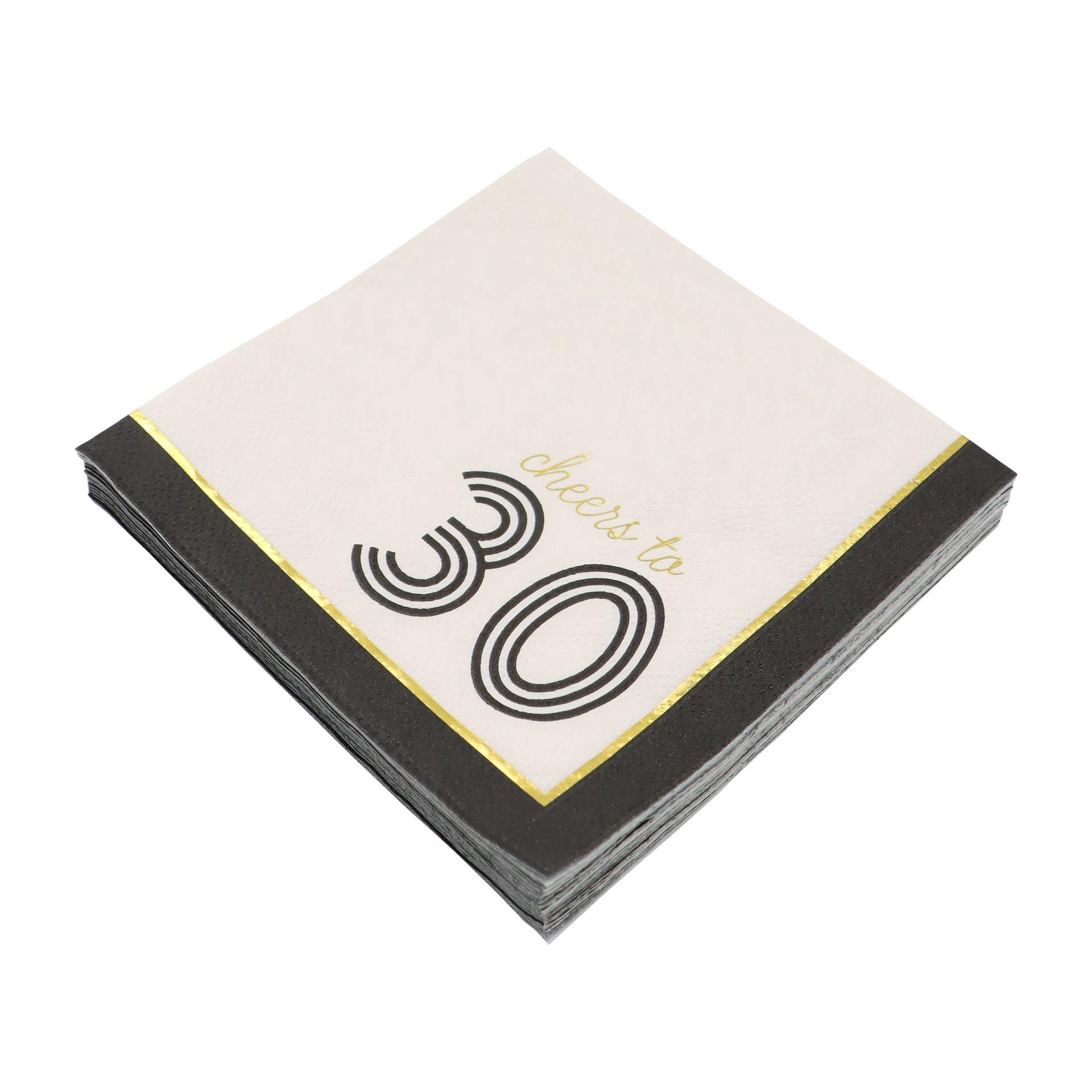 slide 3 of 3, Cheers To 30 Paper Beverage Napkins, 20ct. By Celebrate It, 20 ct