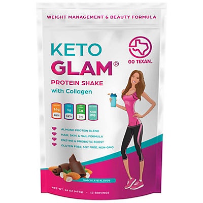 slide 1 of 1, Keto Glam Chocolate Protein Shake, 1 ct