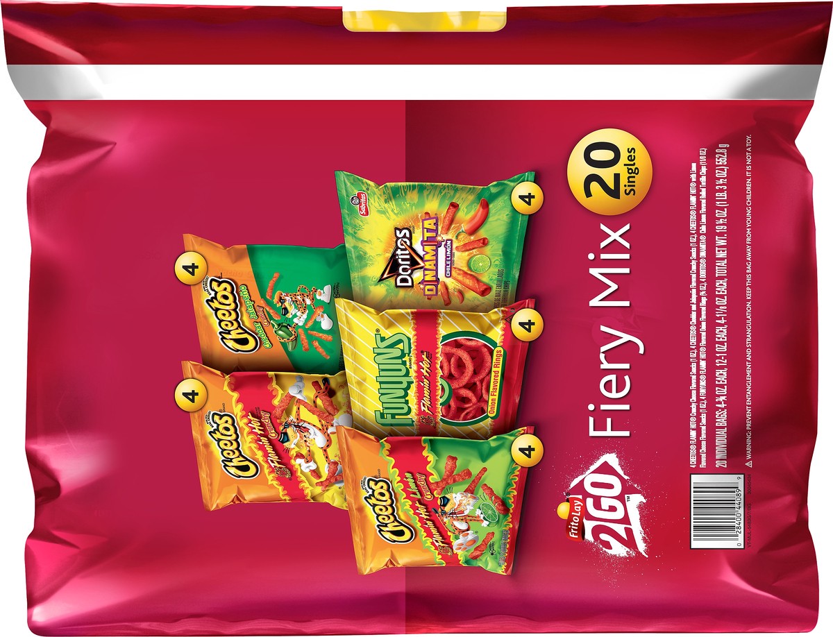 slide 5 of 5, Frito Lay Variety Pack Frito Lay Snacks Fiery Mix 19 1/2 Oz 20 Count, 19.5 oz