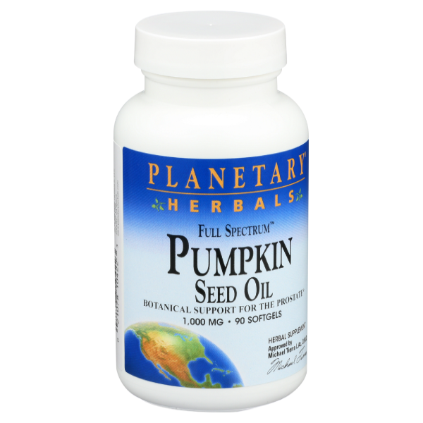 slide 1 of 1, Planetary Herbals Full Spectrum Pumpkin Seed Oil Softgels 1000 mg, 90 ct