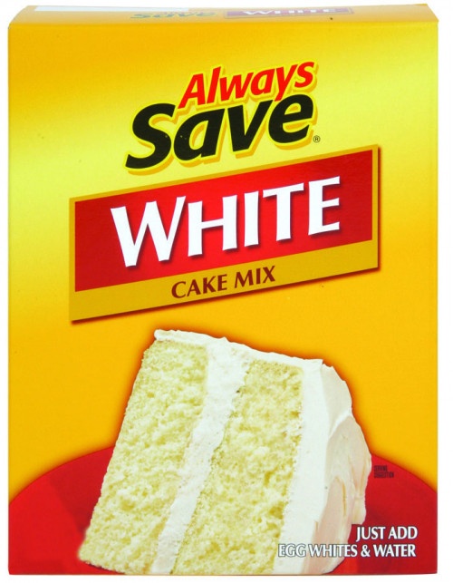 slide 1 of 1, Always Save White Cake Mix, 15.25 oz