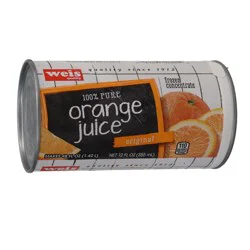 Weis Quality 100% Pure Original Orange Juice - 12 fl oz