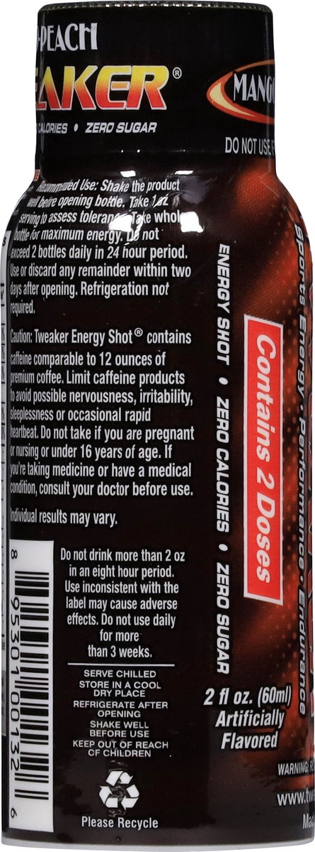 slide 11 of 13, Tweaker Extra Strength Energy Shot Mango-Peach - 2 fl oz, 2 fl oz
